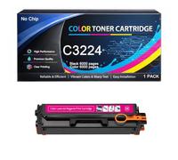 Cartucho de tóner C3224 sin Chip Compatible con Lexmark MC3224 C3220K0 C3220C0 C3220M0 C3220Y0 6000 páginas para impresoras C3224 C3326 C3426 MC3224 MC3326 MC3426
