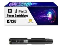 Cartucho De Tóner C7120 con Chip, Compatible con Impresora Xerox Versalink C7120 C7125 C7130, Cartuchos De Repuesto De Alto Rendimiento,Black-1 Set