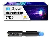 Cartucho De Tóner C7120 con Chip, Compatible con Impresora Xerox Versalink C7120 C7125 C7130, Cartuchos De Repuesto De Alto Rendimiento,Cyan-1 Set