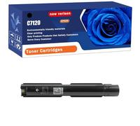 Cartucho De Tóner C7120 con Chip, Repuesto para Impresora Xerox C7120 C7125 C7130, Compatible con Impresoras Xerox C7120 C7125 C7130, 18000-31300 Páginas,Black-1 Set