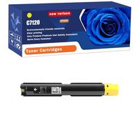 Cartucho De Tóner C7120 con Chip, Repuesto para Impresora Xerox C7120 C7125 C7130, Compatible con Impresoras Xerox C7120 C7125 C7130, 18000-31300 Páginas,Yellow-1 Set