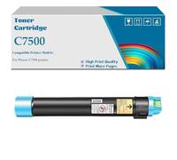 Cartucho De Tóner C7500 Compatible con Xerox 106R01436 106R01437 106R01438 106R01439 Funciona con La Impresora Xerox Phaser C7500,Cyan-1 Set