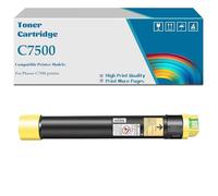 Cartucho De Tóner C7500 Compatible con Xerox 106R01436 106R01437 106R01438 106R01439 Funciona con La Impresora Xerox Phaser C7500,Yellow-1 Set