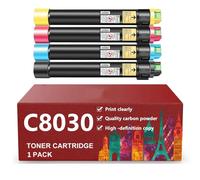 Cartucho de tóner C8030 Compatible con impresoras Xerox AltaLink C8030, C8035, C8045, C8055 y C8070. Impresión de Alto Rendimiento y Alto Volumen, Set-15000 Pages