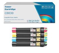 Cartucho De Tóner C8030 Compatible con Xerox 006R01697 006R01698 006R01699 006R01700 Los Cartuchos De Tóner Funcionan con Las Impresoras Xerox AltaLink C8030 C8035 C8045 C8055 C8070,4 Colors-1 Set