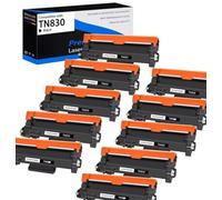 Cartucho de tóner Compatible 1/2/4/10pk TN830 TN830XL Funciona con impresoras MFC-L2807DW HL-L2465DW DCP-L2640DW HL-L2405W(10PK)
