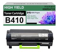 Cartucho De Tóner Compatible B410 006R04725 006R04726 006R04727 Repuesto para Impresoras Xerox VersaLink B410 B415 (Sin Chip Es Necesario Utilizar El Chip del Cartucho Anterior),Black-6000 Pages