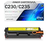 Cartucho de tóner compatible C230 C235 de repuesto para impresoras Xerox 006R04383 006R04384 006R04385 006R04386. Funciona con impresoras C235 C230 C235DNI C230DNI C235/D(Size:1500Page,Color:Amarillo)