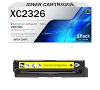 Cartucho de tóner compatible C2326 XC2326, repuesto para Lexmark 24B7502, 24B7499, 24B7500 y 24B7501 para impresoras Lexmark C2326 XC2326 Series. Alto rendimiento e impre(Size:1500Page,Color:Amarillo)