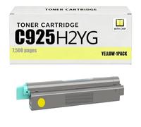 Cartucho de Tóner Compatible C925H2KG para Lexmark | Para Lexmark C925de C925 X925 X925de - Alta Capacidad 8.500 Páginas Negro / 7.500 Páginas Color con Chip,Yellow