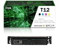 Cartucho de tóner Compatible Canon T12 de Alto Rendimiento, Compatible con impresoras Canon Color ImageCLASS X LBP1333C MF1333C I-SENSYS X C1333i C1333iF C1333P Imprime con claridad.,Black-1Pack