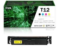 Cartucho de tóner Compatible Canon T12 de Alto Rendimiento, Compatible con impresoras Canon Color ImageCLASS X LBP1333C MF1333C I-SENSYS X C1333i C1333iF C1333P Imprime con claridad.,Yellow-1Pack