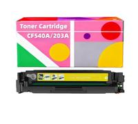 Cartucho de tóner Compatible con 203X CF540X 203A CF540A para impresoras HP Color LaserJet Pro M254dw M254dn M254nw Color LaserJet Pro MFP M281fdw M280nw M281cdw M281fdn(Yellow,Standard Yield)