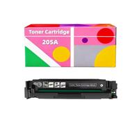Cartucho de tóner Compatible con 205A CF530A CF531A CF532A CF533A para HP Color LaserJet Pro M154 M154a M154nw M180 M180n M180nw M180fw M181 M181n M181fw M181fn M181cdw(Black)