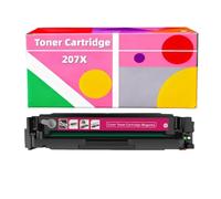 Cartucho de tóner Compatible con 207X 207A con Chip para HP Color LaserJet Pro MFP M283fdw M255dw M282nw M283fdn M255nw W2210X W2211X W2212X W2213X W2210A W2211A W2212A W2213A(Magenta,High Yield)