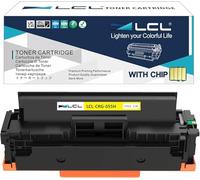 Cartucho de tóner Compatible con Chip CRG-055, CRG-055H Y, Amarillo para impresoras Canon