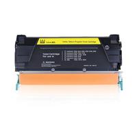 Cartucho de tóner Compatible con Chip for Impresora L-exark X746DE C746 C734 C734dn C734dtn C734dw C734n C736dn C736dtn C748dn(Yellow with Chip)