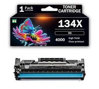 Cartucho de tóner Compatible con HP 134A 134X 135A 135X Color Negro con Chip Compatible con impresoras multifunción HP MFP M209dw M209dwe M234dw M234sdn M234sdne de Alto Rendimiento,134X-4000Page