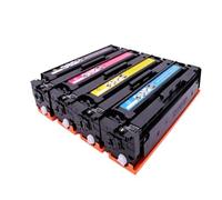 Cartucho de tóner, Compatible con HP, CB540A CB541A CB542A | CB543A 125A, CP1215 CP1515n CP1518ni CM1312 CM1300 CP1210 CP1510(C)