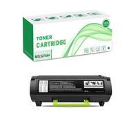 Cartucho De Tóner Compatible con Lexmark MS321dn 56F2000 56F2H00 De Alto Rendimiento Compatible con Impresoras MS321 MS421 MS521 MS621 MS622 MX321 MX421 MX521 MX522 MX622,Black-15000 Pages