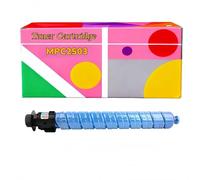 Cartucho de tóner Compatible con MP C2503C Negro C2503HC Tóner de Color para Ricoh MP C2003SP C2011SP C2503SP C2004SP C2504SP MP C2004exSP MP C2504exSP fotocopiadora(Cyan)