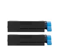 Cartucho de tóner Compatible con Oki B401/B441/B451 - Compatible con impresoras de Las Series B401d/MB441/MB451/MB451dnw(2 pcs Black)