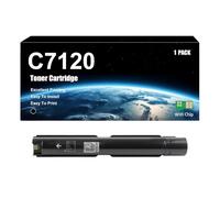 Cartucho De Tóner Compatible con Xerox C7120 006R01824 006R01825 006R01826 006R01827, De Alto Rendimiento, Compatible con Impresoras Versalink C7120 C7125 C7130, con Chip,Black-1 Set