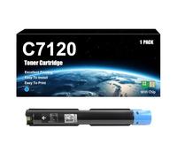 Cartucho De Tóner Compatible con Xerox C7120 006R01824 006R01825 006R01826 006R01827, De Alto Rendimiento, Compatible con Impresoras Versalink C7120 C7125 C7130, con Chip,Cyan-1 Set