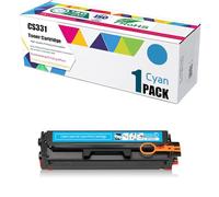 Cartucho De Tóner Compatible CS331 De Capacidad Estándar De 1500 Páginas para Impresoras Lexmark CS331DW CS431DW CX331ADWE CX431ADW (sin Chip),Cyan-1 Pack