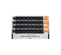 Cartucho de tóner Compatible G52 GPR-36 C-Exv34 BK350G CMY270G para IR C2020 C2025 C2030 C2220 C2225 C2230 Copiar 1 PCS PODIDO(BK)