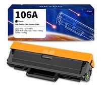 Cartucho de Tóner Compatible HP 106A W1106A para Laser 107w 107a 107r MFP 135a 135r 135w 137fnw 135wg 137fwg (Negro, con Chip)