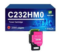 Cartucho De Tóner Compatible para Lexmark C2325 MC2325 C2425 MC2535 MC2640 | C2320K0 C2320C0 C2320M0 C2320Y0 Cartuchos de tóner compatibles para MC2425 C2425 C2325 MC2325 MC2535 MC2640,Magenta-1 Pack