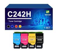 Cartucho De Tóner Compatible para Lexmark C2325 MC2325 C2425 MC2535 MC2640 | C2320K0 C2320C0 C2320M0 C2320Y0 Cartuchos de tóner compatibles para MC2425 C2425 C2325 MC2325 MC2535 MC2640,4 colors-1 Set