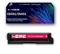 Cartucho de tóner Compatible para Lexmark CS331 CS431 BK/C/M/Y, Compatible con impresoras láser multifunción Lexmark CS331, CS331DW, CX331, CX331ADWE, CS431, CS431DW, CX431, CX431ADW,Magenta-1Pack