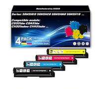 Cartucho de tóner Compatible para Lexmark CS331dw CS431dw CX331adwe CX431adw - 20N2HK0 20N2HC0 20N2HM0 20N2HY0 - Capacidad estándar y Alta + depósito de residuos (20N0W00)