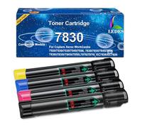 Cartucho de tóner compatible para Xerox WorkCentre 7830 7835 7845 7855 7970 7525 7530 7535 7545 7556 Toner 006R01513 006R01514 006R01515 00606666 066 06666 000066666666 01515 R0151 6 (paquete de 4, negro cian magenta amarillo)