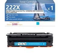 Cartucho de Tóner Compatible Premium 222X | para HP Color LaserJet Pro 3288DW MF3388SDW MFP3388FDW Impresoras,Cyan-1 pack