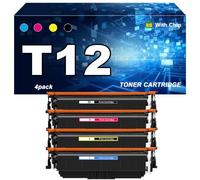 Cartucho de Tóner Compatible T12, para impresoras para Canon ImageCLASS X LBP1333C X MF1333C, impresión de Alta Velocidad con bajo Consumo de energía, Un Juego