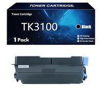 Cartucho de Tóner Compatible TK3100 TK 3100 TK-3100 (12500 Páginas) para Kyocera ECOSYS FS-2100D FS-2100DN FS-4100DN FS-4200DN FS-4300DN M3040DN M3540DN Impresoras,Black-1 Pack