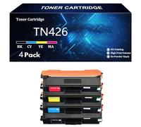 Cartucho de Tóner Compatible TN-426 TN-423 TN426 TN421 TN423 de Repuesto para Brother HL-L8260CDW HL-L8360CDW DCP-L8410CDW MFC-L8690CDW MFC-L8900CDW,4 Color-4 Pack