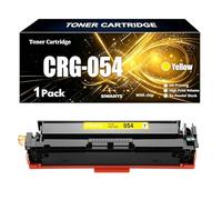 Cartucho de tóner CRG-054 para Canon MF643Cdw MF644Cdw MF645Cx LBP623Cdw MF642Cdw LBP622Cdw MF641Cw LBP621Cw MF640C, con chip de reconocimiento inteligente, 1200 páginas, amarillo, 1 paquete