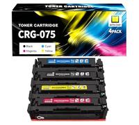 Cartucho de tóner CRG-075 replacement para Canon - Alto rendimiento de páginas - Estándar y alta capacidad - Para Color imageCLASS LBP646Cdw LBP647Cdw MF662Cdw MF663Cdw MF664Cdw MF665Cdw,4PCS-High cap