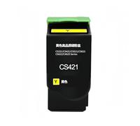 Cartucho de tóner CS321, Compatible con Lexmark CS321, CS421, CS521, CS621, CS622, CX421, CX521, CX522, CX621, CX622 y CX625 impresoras a Color(Yellow-5k)