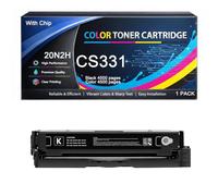 Cartucho de tóner CS331 Compatible con Lexmark 20N2HK0 20N2HC0 20N2HM0 20N2HY0 para impresoras CS331 CX331 CS431 CX431 CS331dw CX331adwe CS431dw CX431adw, 4500 páginas con Chip