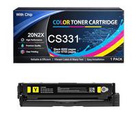 Cartucho de tóner CS331 Compatible con Lexmark 20N2XK0 20N2XC0 20N2XM0 20N2XY0 para impresoras CS331 CX331 CS431 CX431 CS331dw CX331adwe CS431dw CX431adw, 6000 páginas con Chip