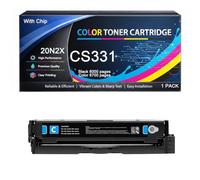 Cartucho de tóner CS331 Compatible con Lexmark 20N2XK0 20N2XC0 20N2XM0 20N2XY0 para impresoras CS331 CX331 CS431 CX431 CS331dw CX331adwe CS431dw CX431adw, 6000 páginas con Chip