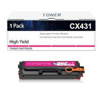 Cartucho De Tóner CX431 Repuesto Compatible para Lexmark CX431 20N10HK0 20N10HC0 20N10HM0 20N10HY0 Tóner para Impresoras CS331DW CS431DW CX331ADWE CX431ADW, Sin Chip, 4500 Páginas,Magenta-1 Pack