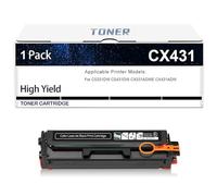 Cartucho De Tóner CX431 Repuesto Compatible para Lexmark CX431 20N10HK0 20N10HC0 20N10HM0 20N10HY0 Tóner para Impresoras CS331DW CS431DW CX331ADWE CX431ADW, Sin Chip, 4500 Páginas,Black-1 Pack