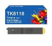 Cartucho de tóner de 4 Colores TK8118 de Repuesto para Impresora Kyocera ECOSYS M8124cidn, impresión de Alta definición,TK8118-Yellow