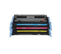 Cartucho de tóner de 4 Piezas Apto for HP LaserJet Q6000A Q6001A Q6002A | Compatible Compatible con Q6003A Q6000 6000a 124A 1600 2600n 2605 2605dn 2605dtn CM1015.